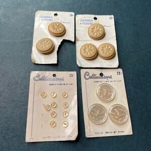 VTG Lot of Costumakers Sewing Buttons on Cards Variety Sizes and Colors Craft